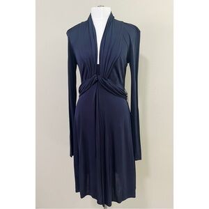 Hugo Boss Size Medium Navy Blue Long Sleeve Dress